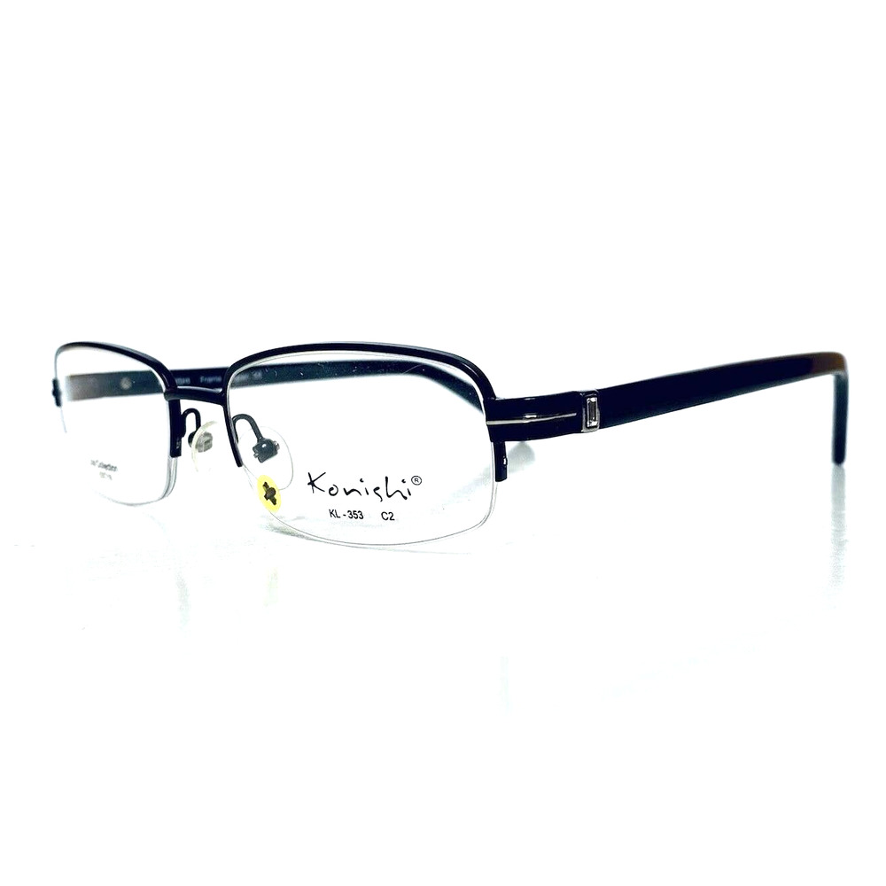 New Konishi Black Rectangular Glasses - image 1